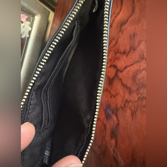 Coach Men's Black Checkered Wristlet - Picture 3 of 4